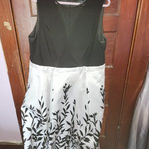 Black and white formal gown